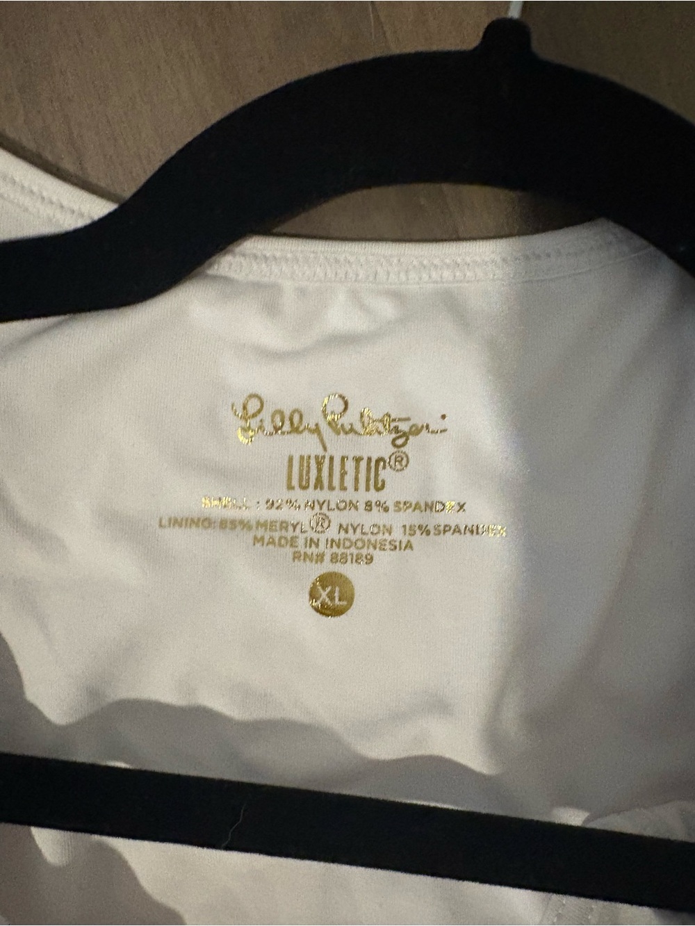 Lilly Pulitzer Luxletic Delphina tennis dress in white textured pattern size XL - Picture 2 of 3